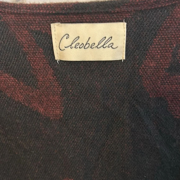 Cleobella Sevigny Women’s OS Poncho Shawl Wrap Boho Tasseled Soft Roomy Fit - Picture 3 of 7